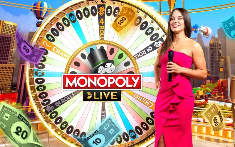 Divertiti con il famoso gioco Monopoly Live al casinò Quickwin.