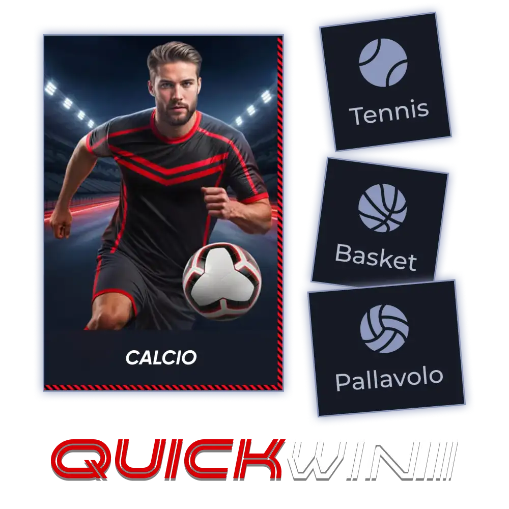 Scommetti sui tuoi tornei preferiti con la piattaforma ufficiale di Quickwin.